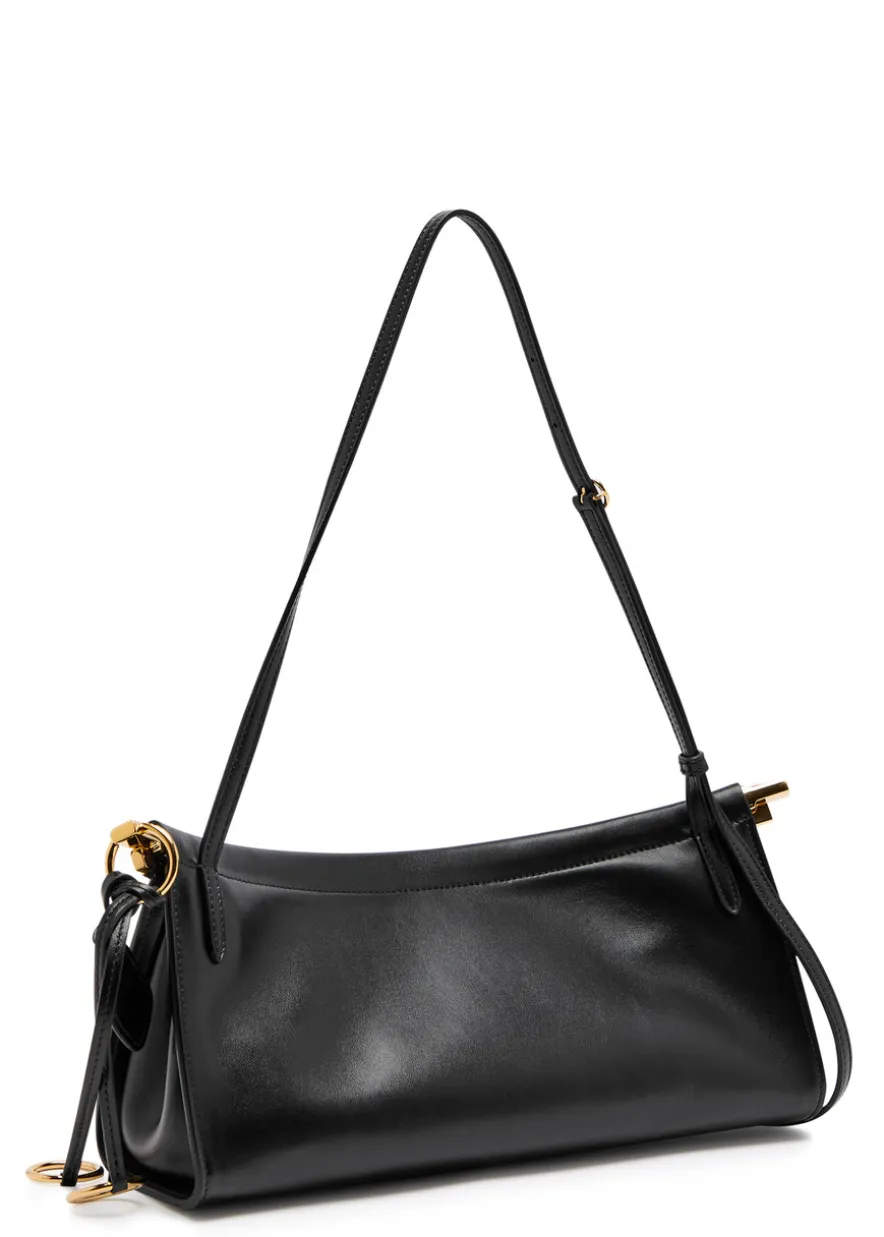 East West medium leather shoulder bag