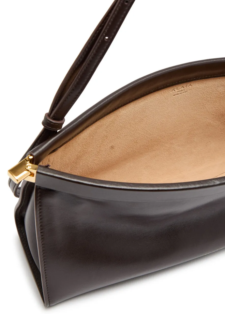 East West medium leather shoulder bag