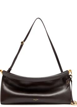 East West medium leather shoulder bag