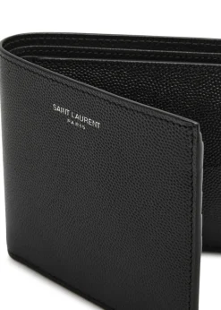 East/West pebbled leather wallet