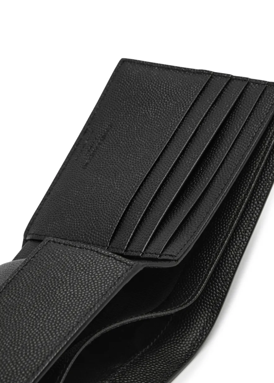 East/West pebbled leather wallet