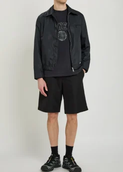 Easy wool-blend shorts