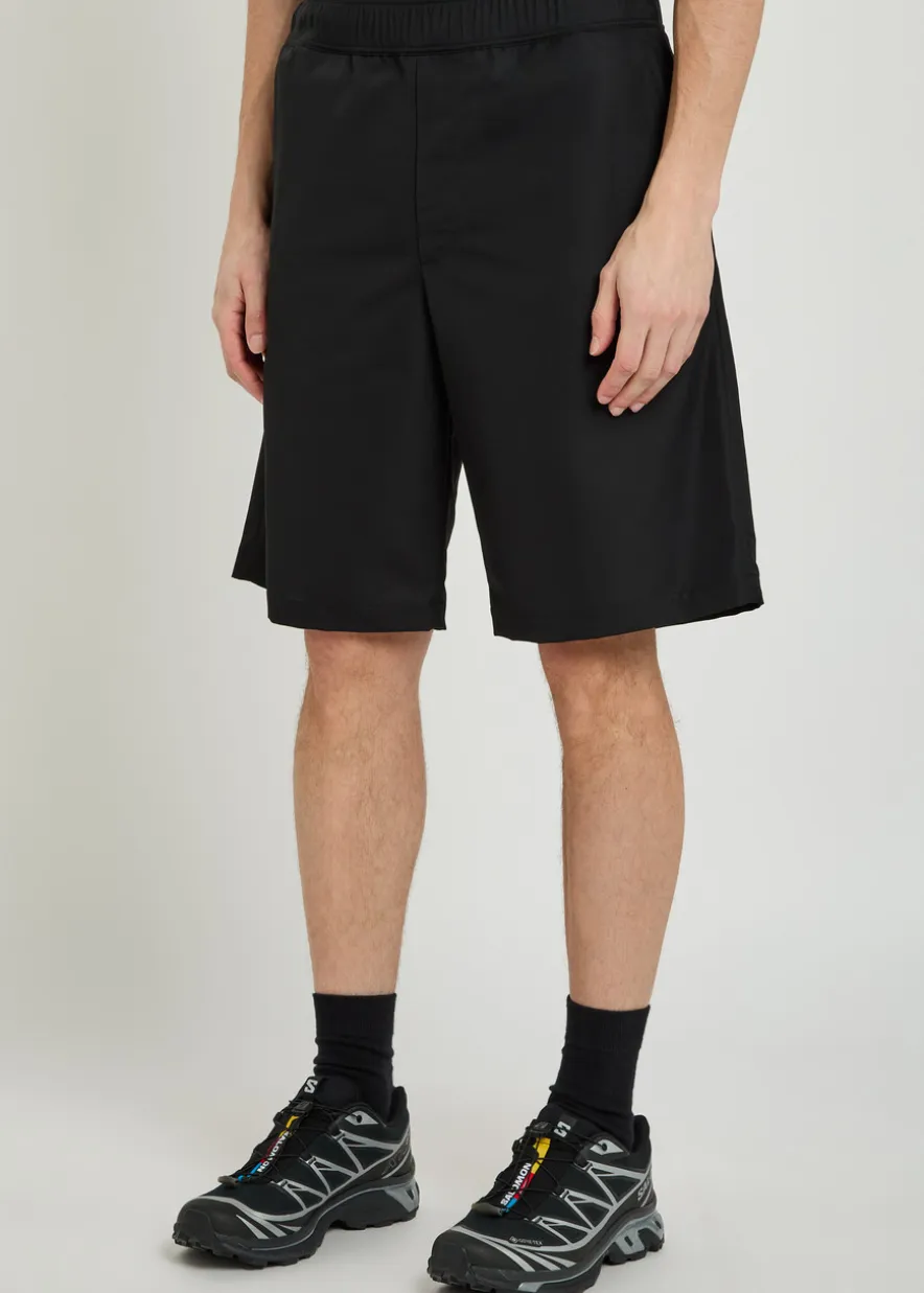 Easy wool-blend shorts