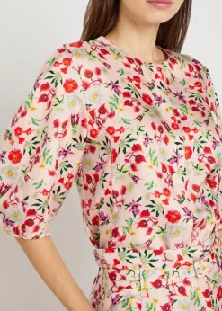 Edify floral-print silk shirt