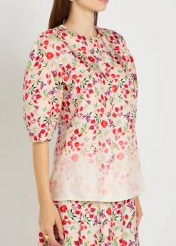 Edify floral-print silk shirt