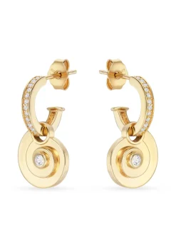 Edith 14kt gold vermeil hoop earrings