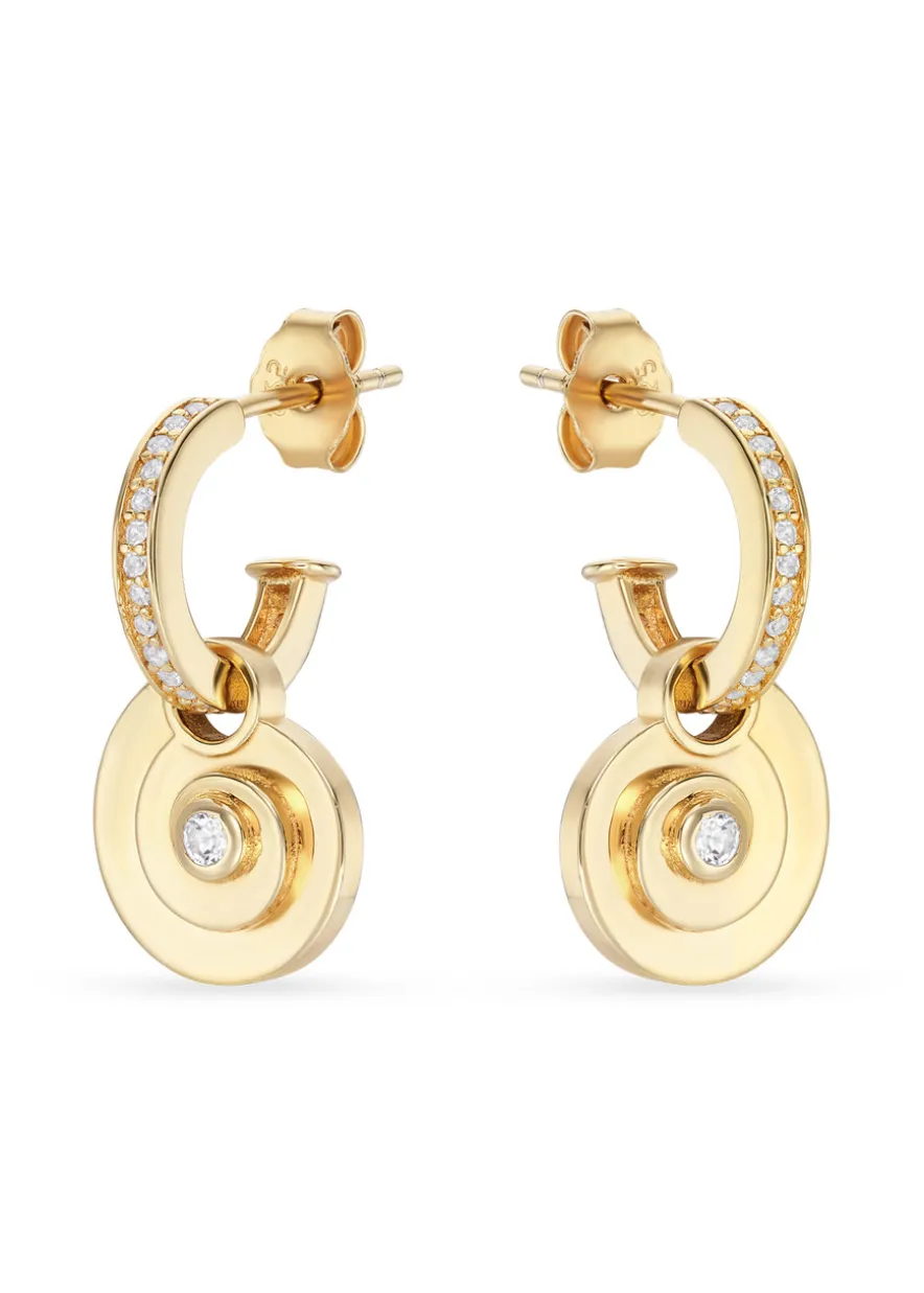 Edith 14kt gold vermeil hoop earrings