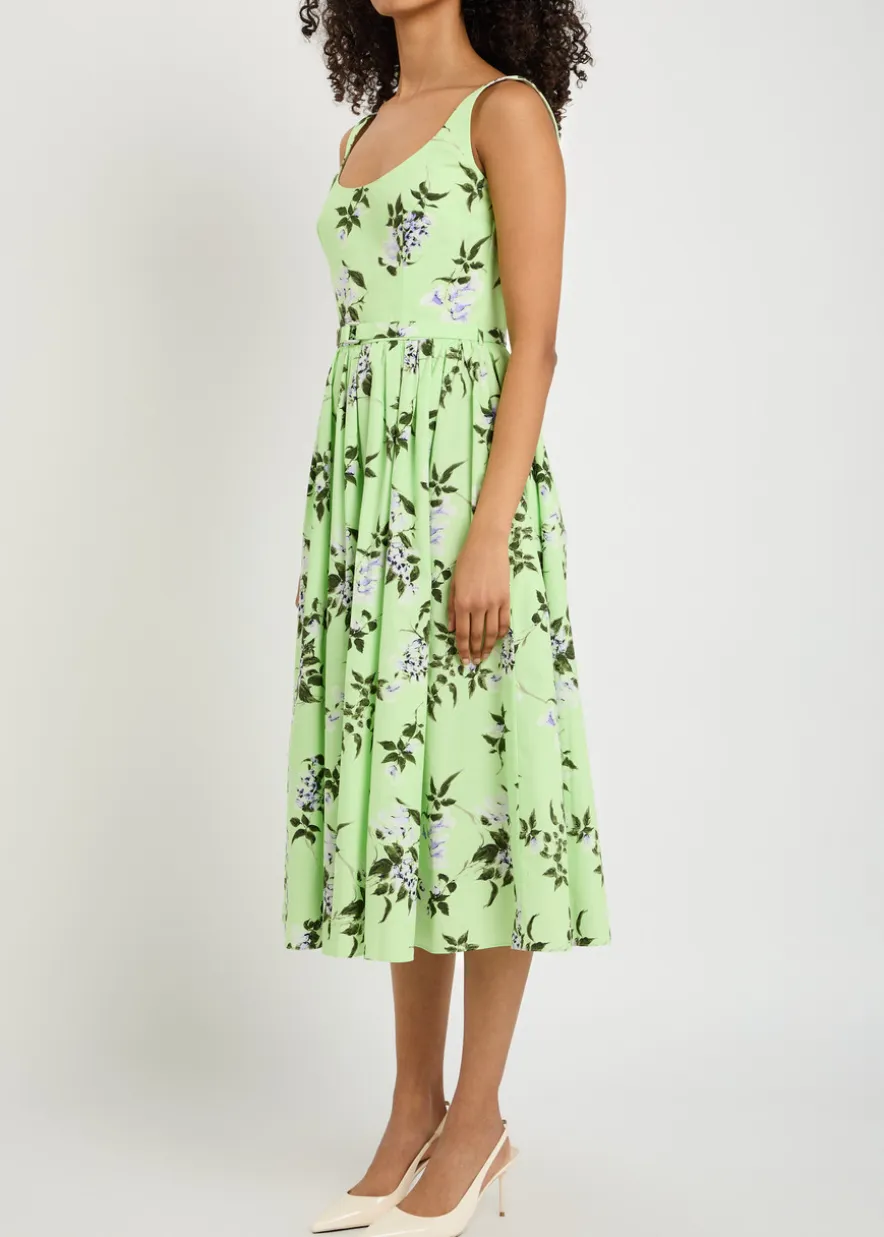 Eglantine floral-print midi dress