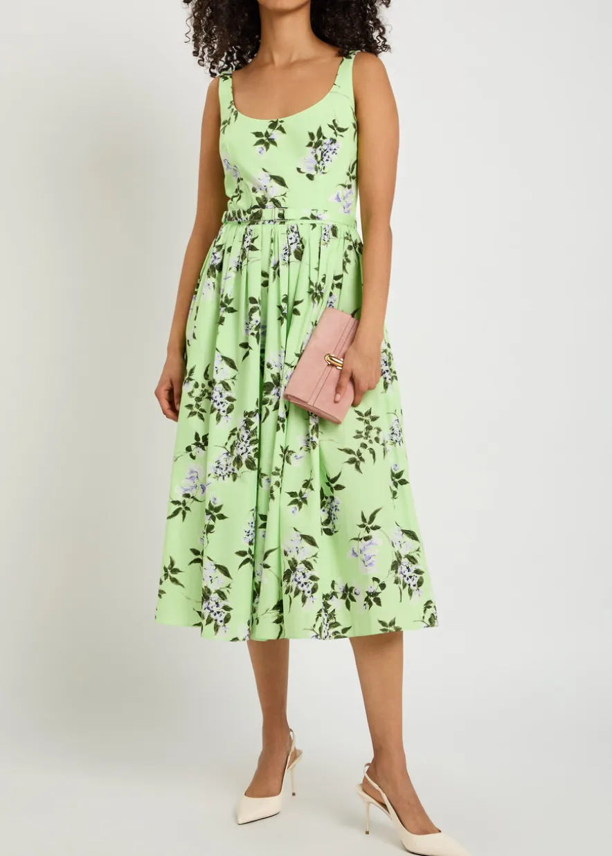 Eglantine floral-print midi dress