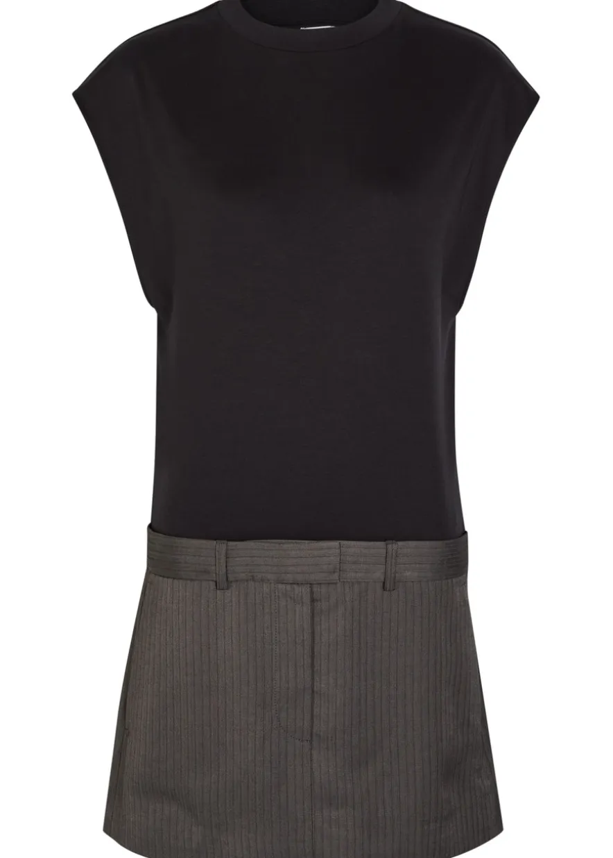 Elara layered cotton mini dress