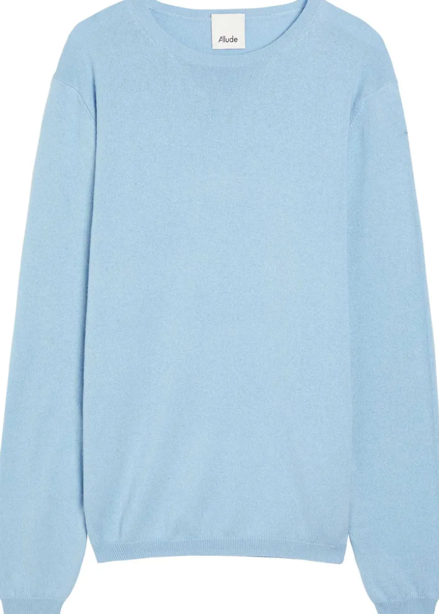 Elbow patch cotton and cashmere-blend jumper