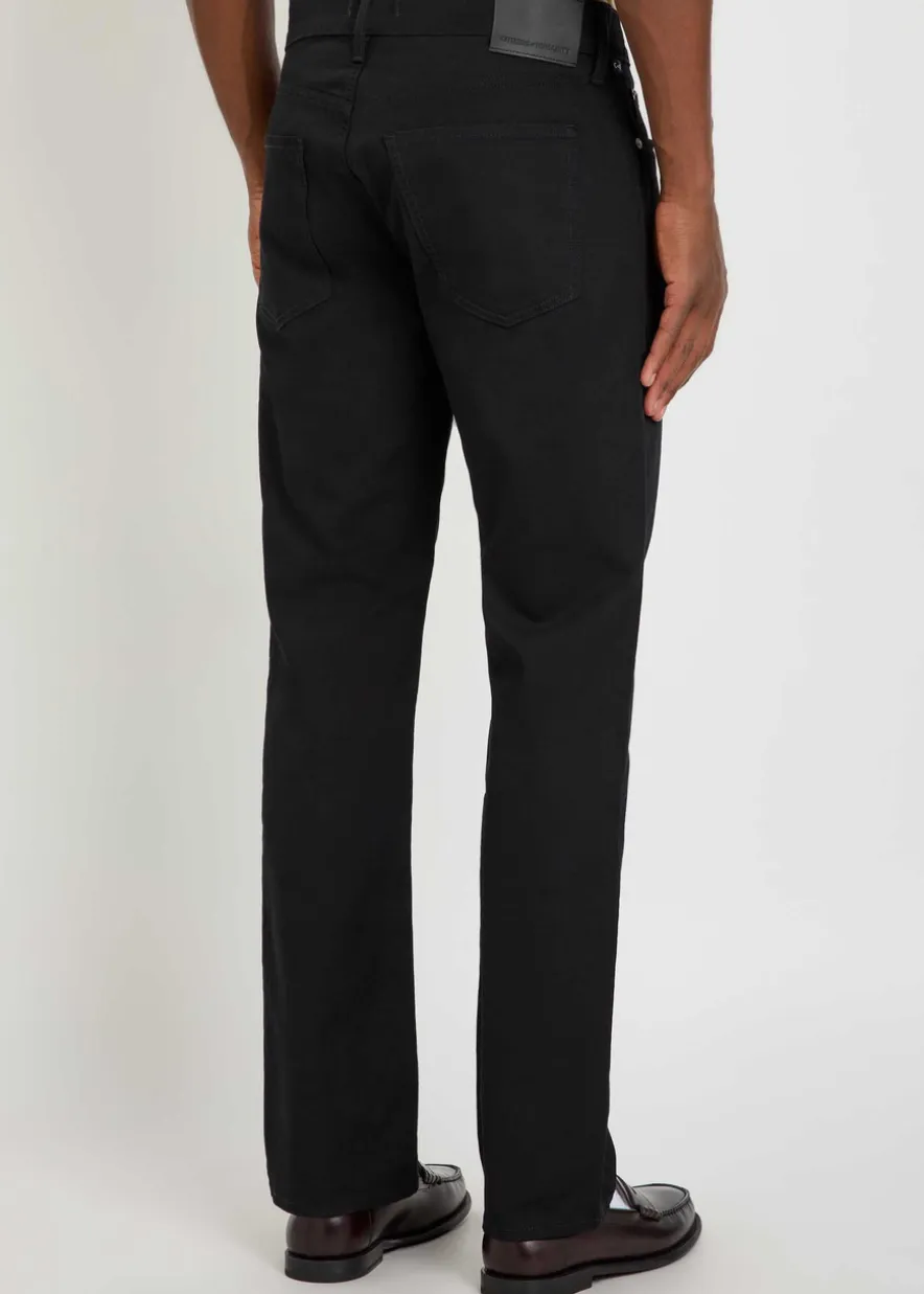 Elijah straight-leg cotton-blend trousers