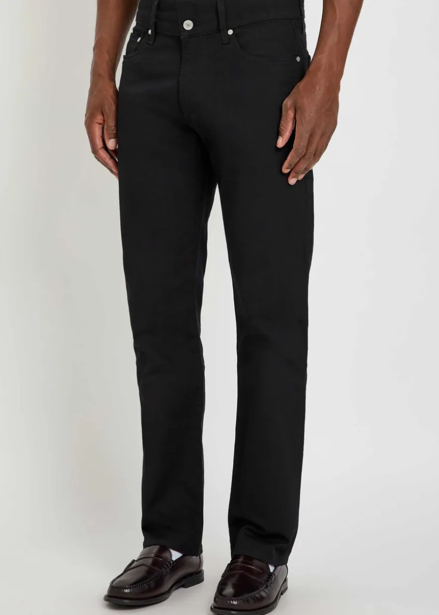 Elijah straight-leg cotton-blend trousers