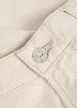 Elijah straight-leg cotton-blend trousers