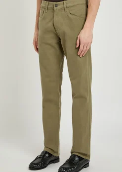 Elijah straight-leg stretch-twill trousers