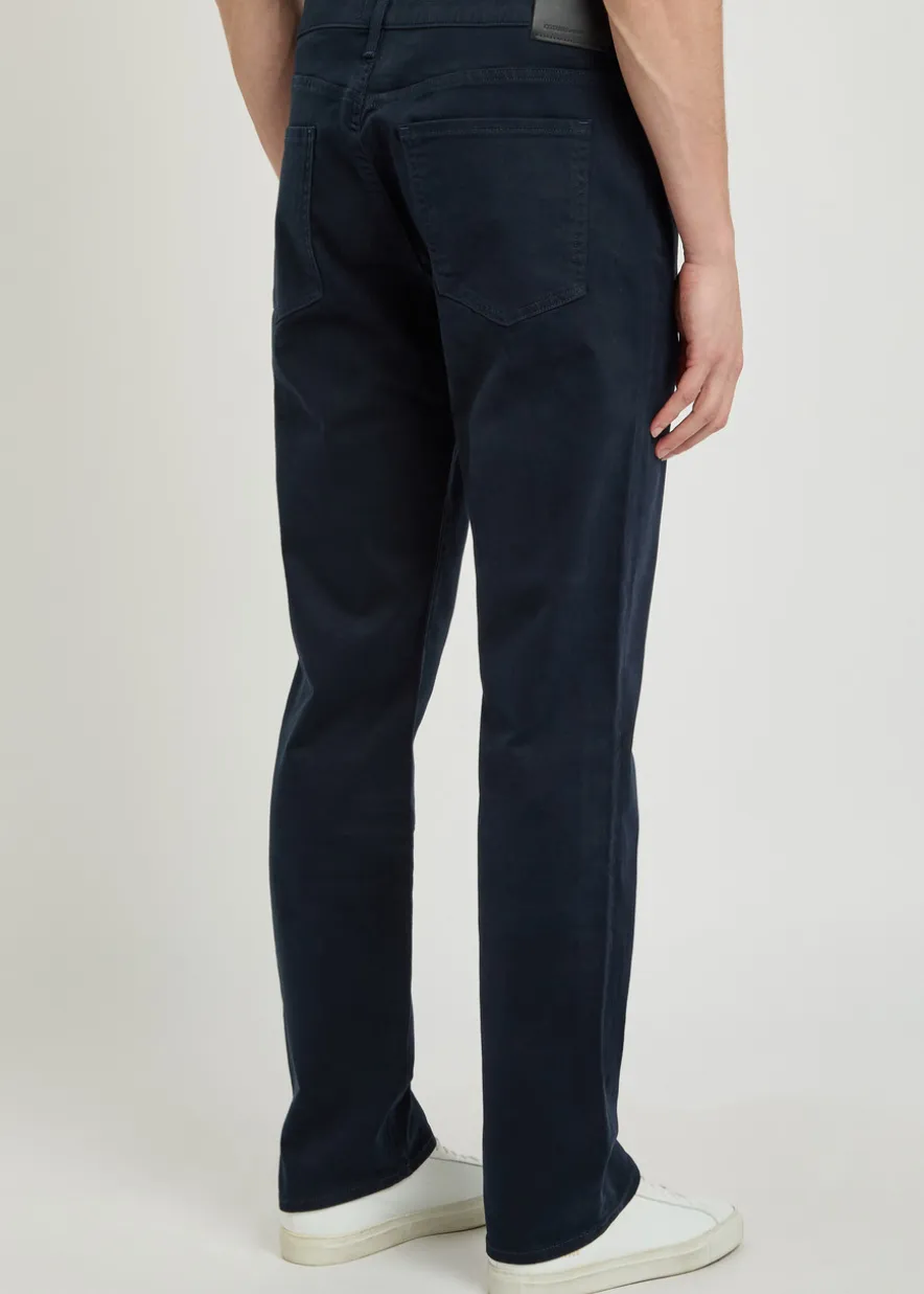 Elijah straight-leg stretch-twill trousers