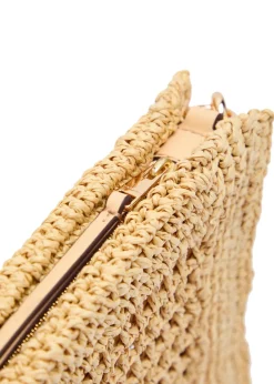 Ella raffia clutch