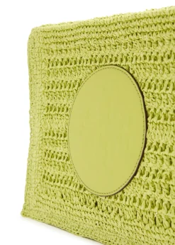 Ella raffia clutch