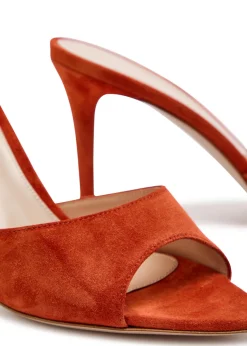 Elle 85 brushed suede mules