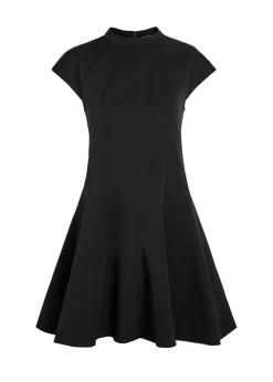 Ellie panelled cotton-blend mini dress