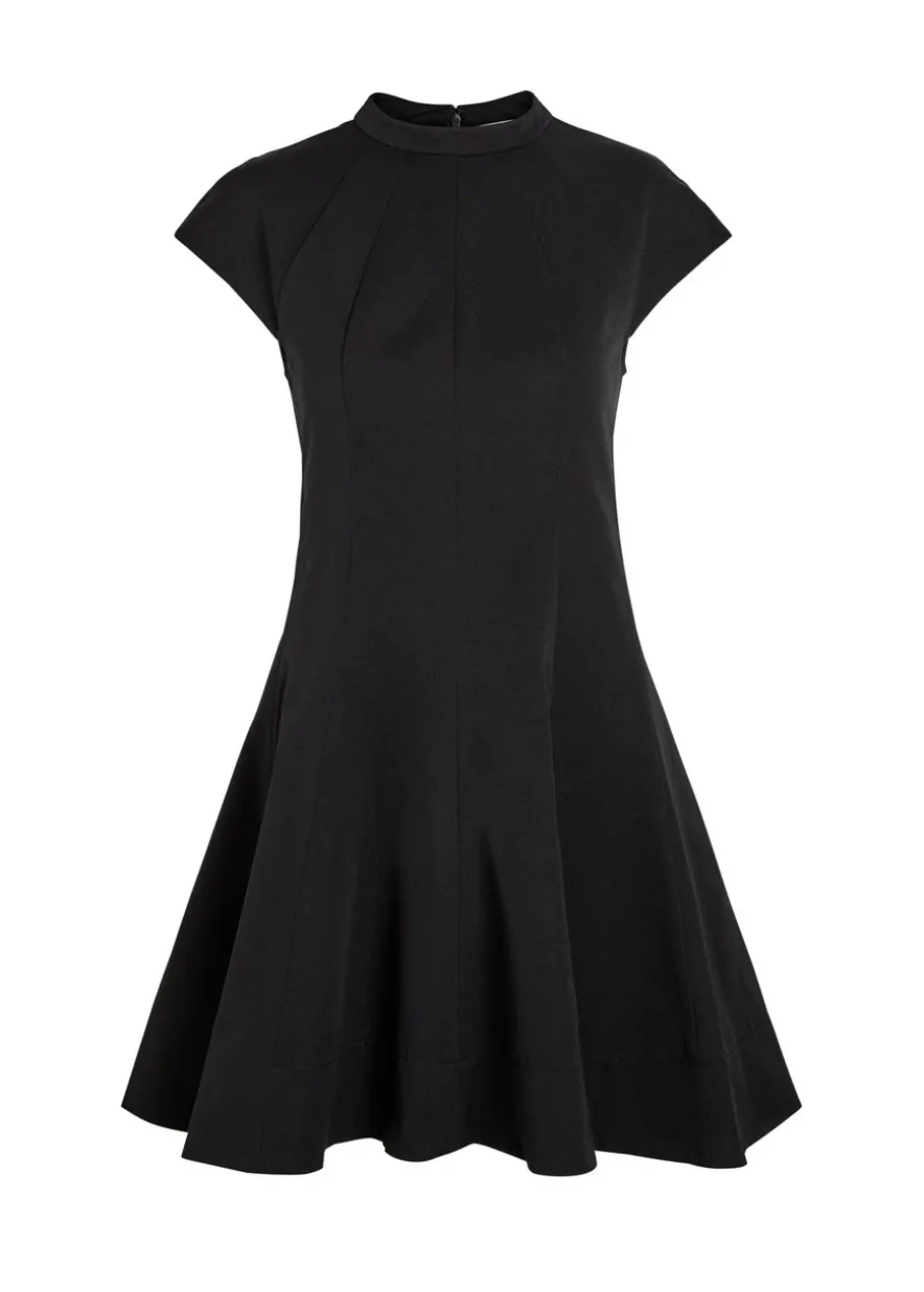 Ellie panelled cotton-blend mini dress