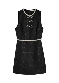 Ellis embellished jacquard mini dress