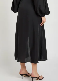 Elodie front-slit lyocell skirt