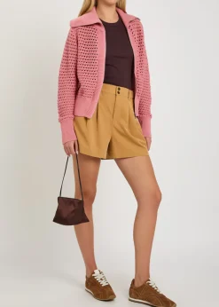 Eloise open-knit cotton sweatshirt