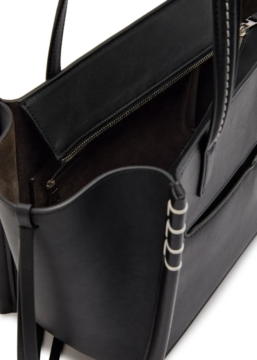 Elongated Loafer leather tote bag