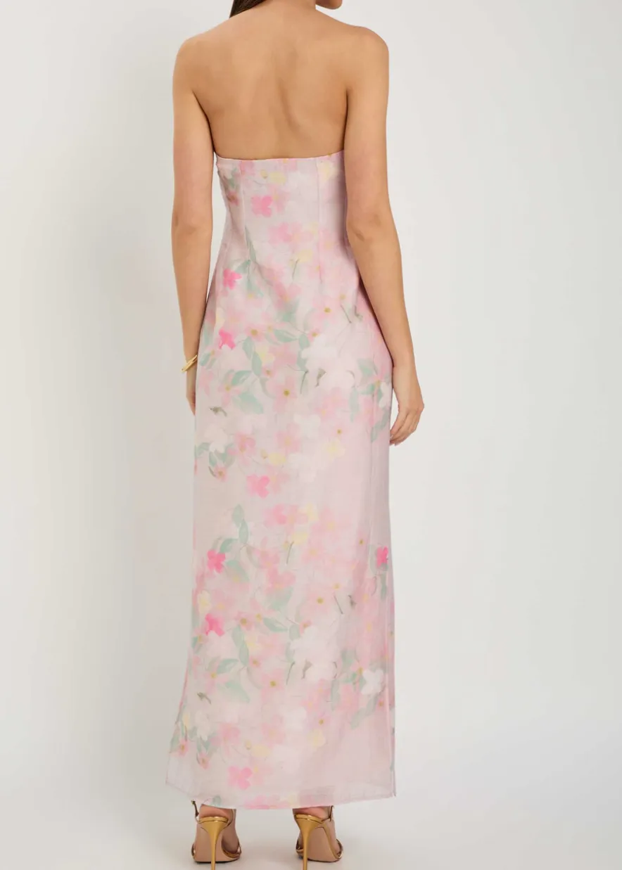 Elora floral-print woven maxi dress