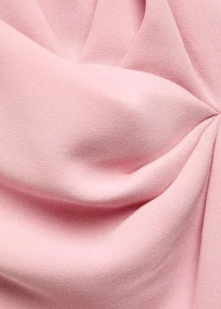 Elva gathered crepe midi dress