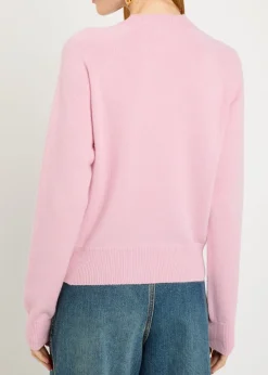 Embellished wool and cashmere-blend jumper