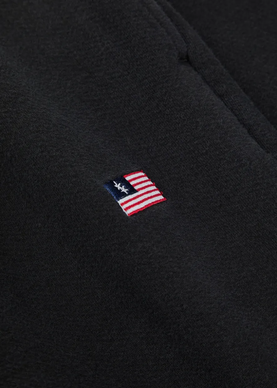 Embroidered cotton sweatpants