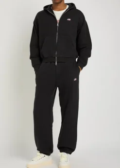 Embroidered cotton sweatpants