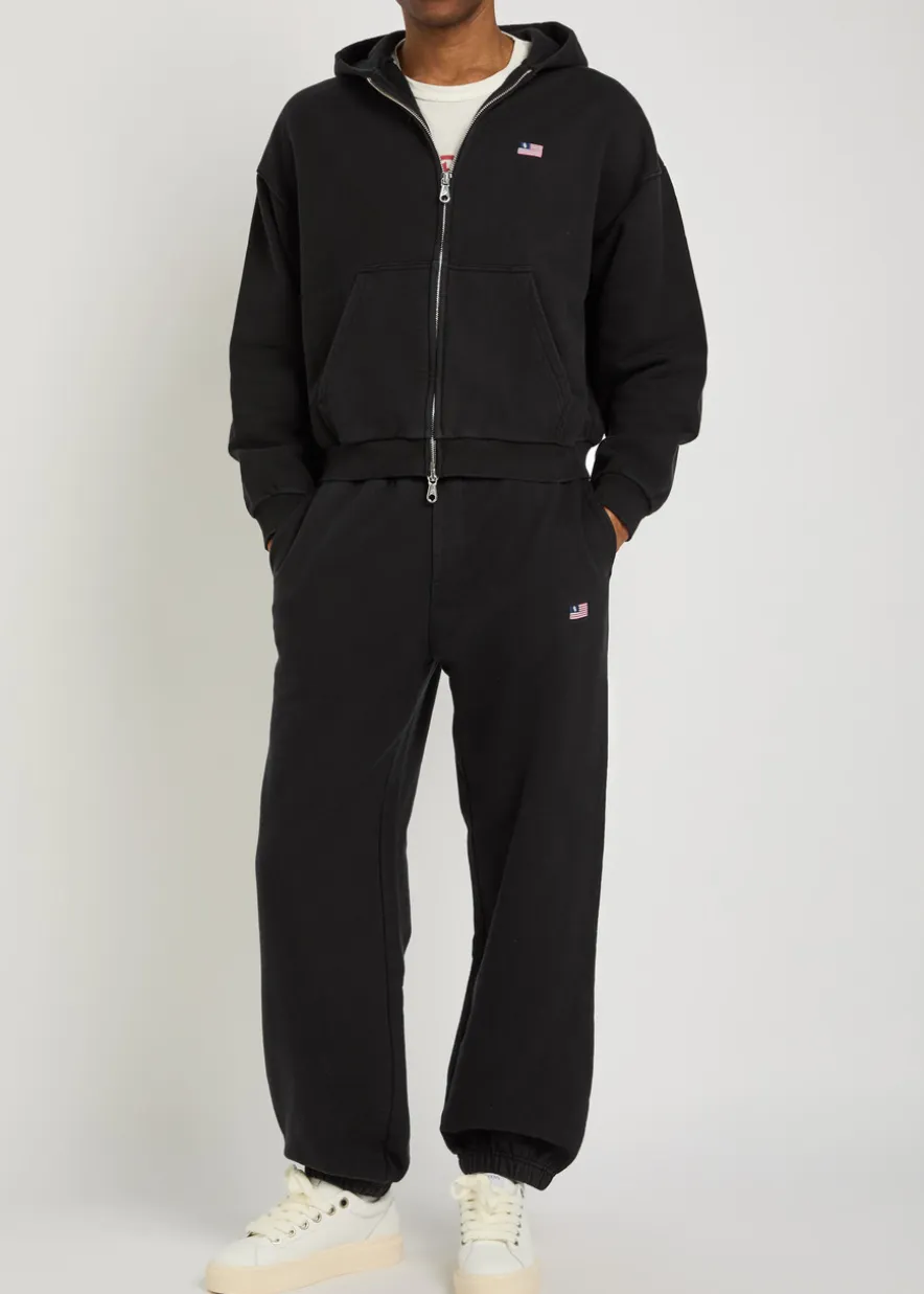 Embroidered cotton sweatpants