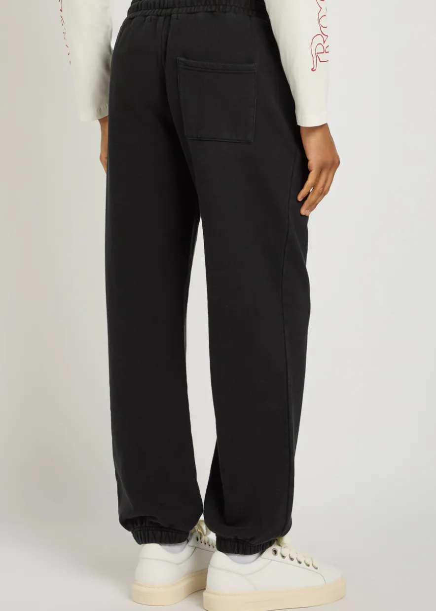 Embroidered cotton sweatpants