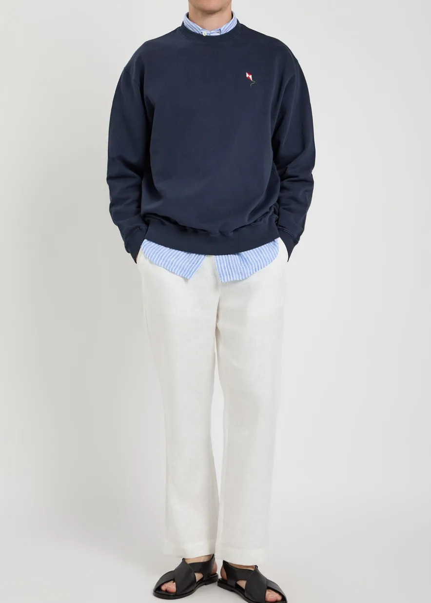 Embroidered cotton sweatshirt