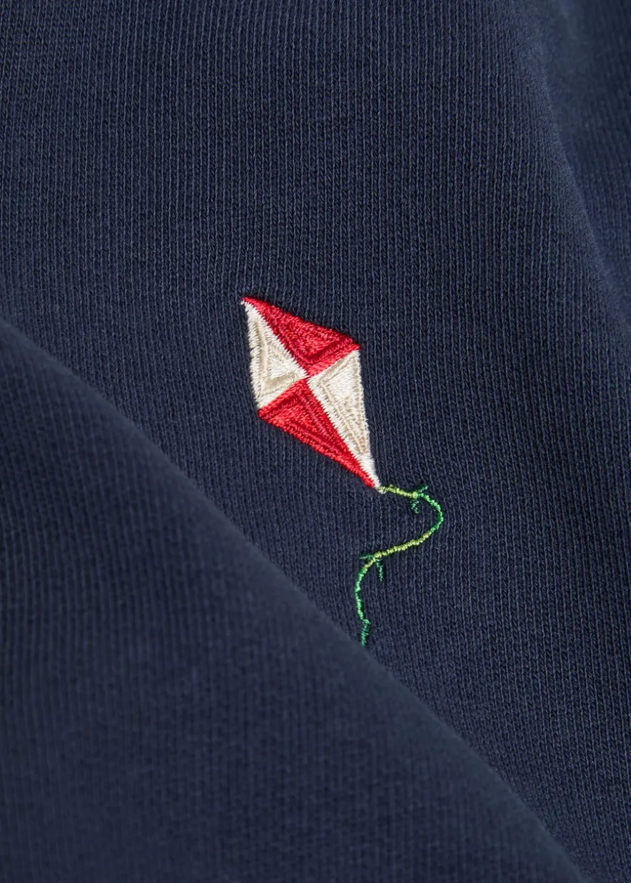 Embroidered cotton sweatshirt