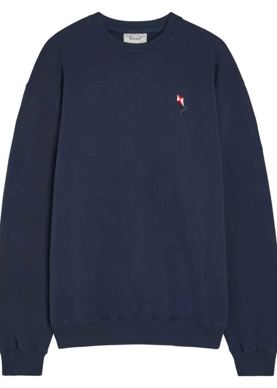 Embroidered cotton sweatshirt