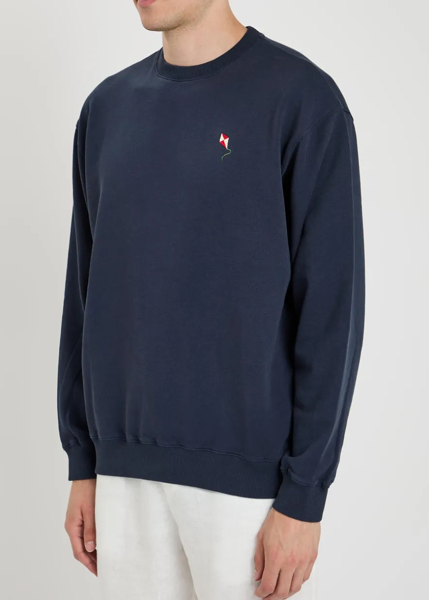 Embroidered cotton sweatshirt