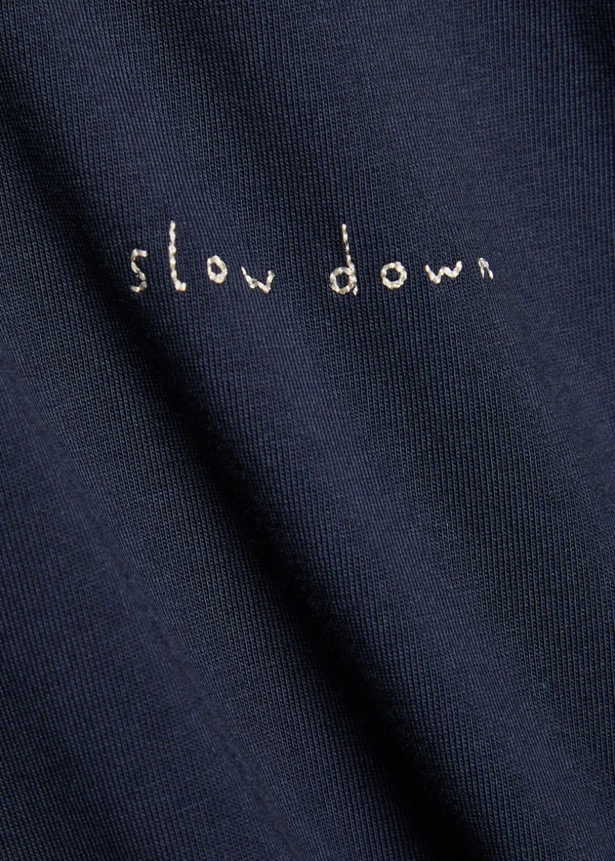 Embroidered cotton T-shirt
