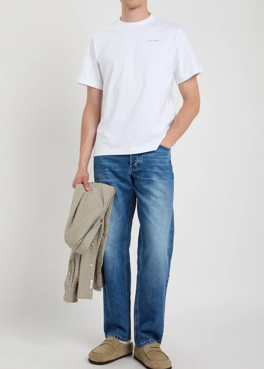 Embroidered cotton T-shirt