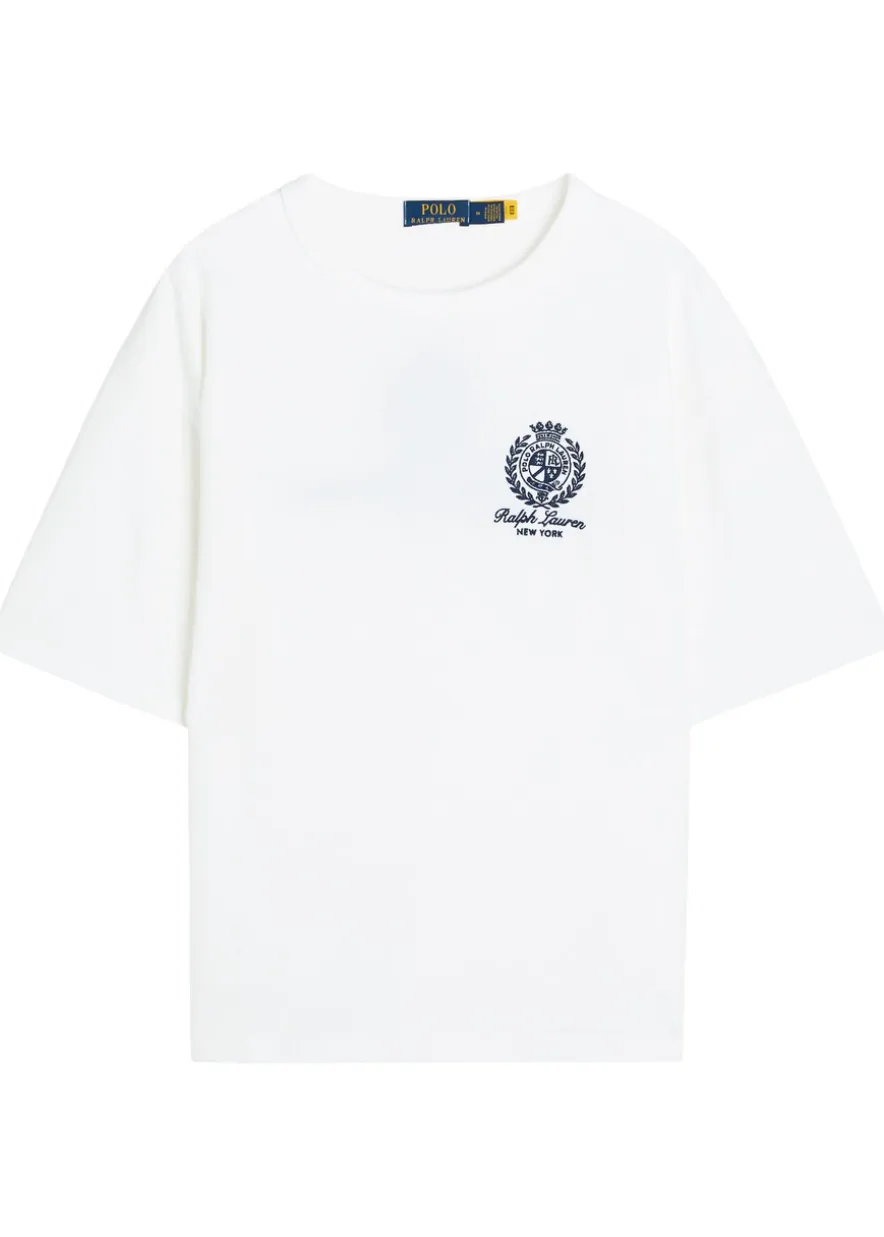 Embroidered cotton T-shirt