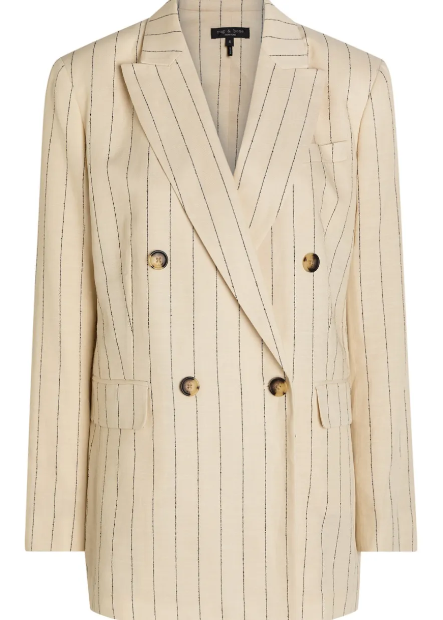 Emile pinstriped double-breasted blazer