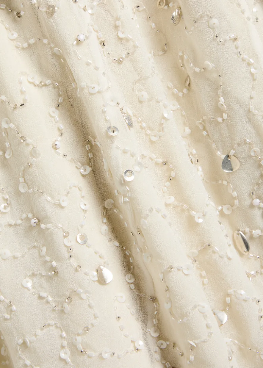 Emily embellished mesh mini dress