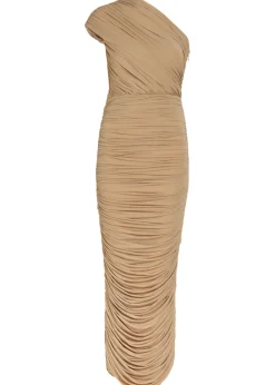 Emina ruched stretch-jersey maxi dress