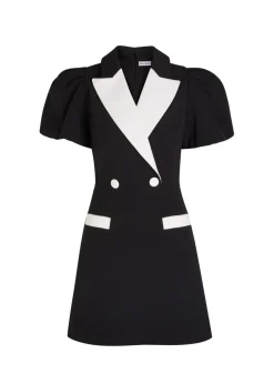 Emma contrasting crepe mini dress