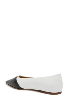 Empress colour-blocked leather ballet flats