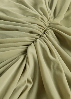 Enid ruched tissue jersey maxi dress