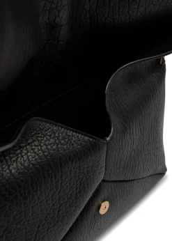 Envelope grained leather pouch
